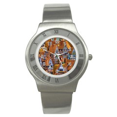 Christmas-motif Stainless Steel Watch