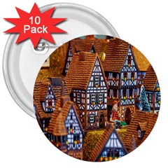 Christmas-motif 3  Buttons (10 Pack) 