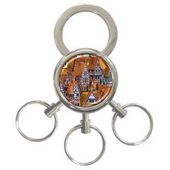 Christmas-motif 3-ring Key Chain