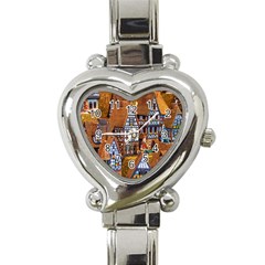 Christmas-motif Heart Italian Charm Watch