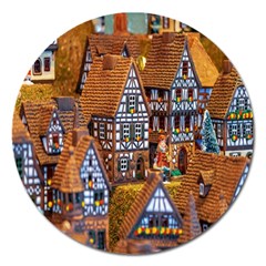 Christmas-motif Magnet 5  (round) by nate14shop