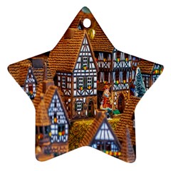 Christmas-motif Star Ornament (two Sides) by nate14shop