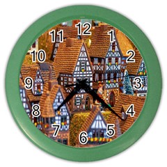 Christmas-motif Color Wall Clock by nate14shop