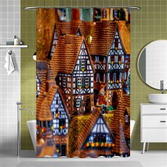 Christmas-motif Shower Curtain 48  X 72  (small)  by nate14shop