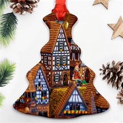 Christmas-motif Christmas Tree Ornament (two Sides) by nate14shop