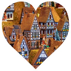 Christmas-motif Wooden Puzzle Heart by nate14shop