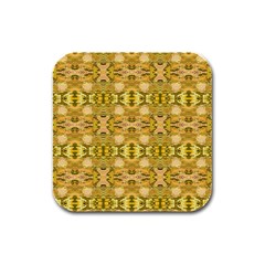 Cloth 001 Rubber Square Coaster (4 Pack) by nate14shop