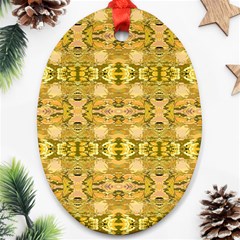 Cloth 001 Oval Ornament (two Sides) by nate14shop