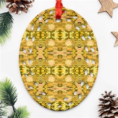 Cloth 001 Oval Filigree Ornament (two Sides)