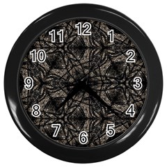 Cloth-002 Wall Clock (black) by nate14shop