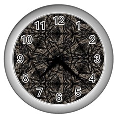 Cloth-002 Wall Clock (Silver)