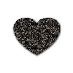 Cloth-002 Rubber Coaster (heart)