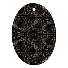 Cloth-002 Oval Ornament (two Sides) by nate14shop