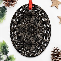 Cloth-002 Oval Filigree Ornament (two Sides) by nate14shop