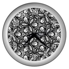 Cloth-004 Wall Clock (silver) by nate14shop