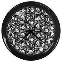 Cloth-004 Wall Clock (black) by nate14shop