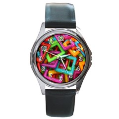 Construction-set Round Metal Watch by nate14shop