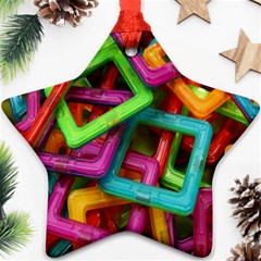 Construction-set Star Ornament (two Sides) by nate14shop