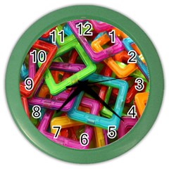 Construction-set Color Wall Clock by nate14shop