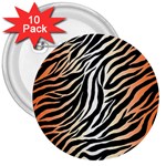 Cuts  Catton Tiger 3  Buttons (10 pack)  Front