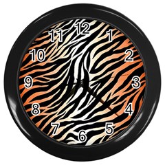 Cuts  Catton Tiger Wall Clock (black) by nate14shop