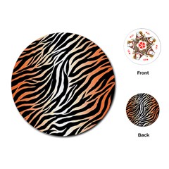 Cuts  Catton Tiger Playing Cards Single Design (round) by nate14shop