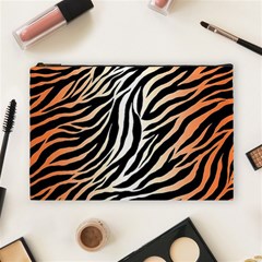 Cuts  Catton Tiger Cosmetic Bag (large) by nate14shop