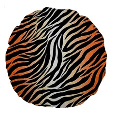 Cuts  Catton Tiger Large 18  Premium Round Cushions by nate14shop