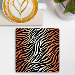 Cuts  Catton Tiger Uv Print Square Tile Coaster  by nate14shop