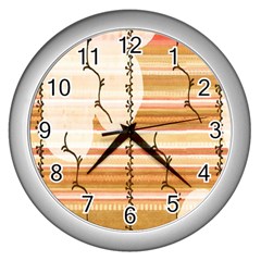 Easter 001 Wall Clock (silver) by nate14shop