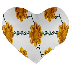 Easter Large 19  Premium Heart Shape Cushions