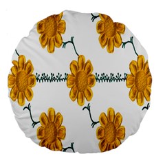 Easter Large 18  Premium Flano Round Cushions