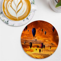 Emotions Uv Print Round Tile Coaster by nate14shop