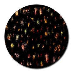 Fireworks- Round Mousepads by nate14shop