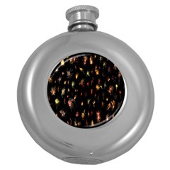 Fireworks- Round Hip Flask (5 Oz) by nate14shop