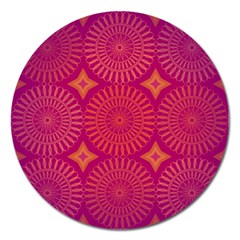 Flower Magnet 5  (round) by nate14shop