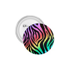 Rainbow Zebra Stripes 1 75  Buttons by nate14shop