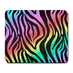 Rainbow Zebra Stripes Large Mousepads