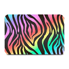 Rainbow Zebra Stripes Plate Mats by nate14shop