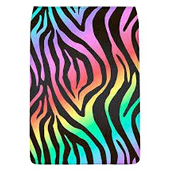 Rainbow Zebra Stripes Removable Flap Cover (l) by nate14shop