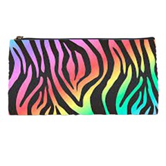 Rainbow Zebra Stripes Pencil Case by nate14shop