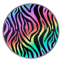 Rainbow Zebra Stripes Wireless Charger by nate14shop