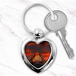 Switzerland-zermatt-mountains-snow- Key Chain (Heart) Front