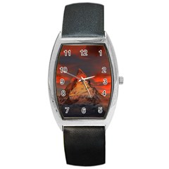 Switzerland-zermatt-mountains-snow- Barrel Style Metal Watch by Amaryn4rt