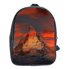 Switzerland-zermatt-mountains-snow- School Bag (large)