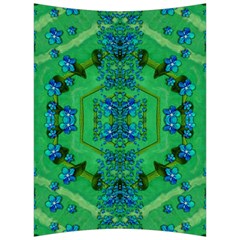 Vines Of Beautiful Flowers On A Painting In Mandala Style Back Support Cushion by pepitasart