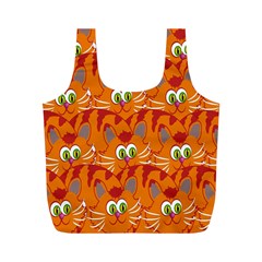 Animals Pet Cats Full Print Recycle Bag (m) by artworkshop