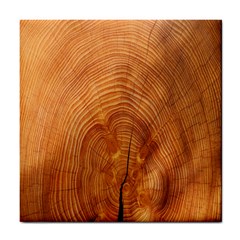 Annual Rings Tree Wood Tile Coaster by artworkshop