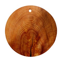 Annual Rings Tree Wood Ornament (round) by artworkshop