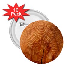 Annual Rings Tree Wood 2 25  Buttons (10 Pack)  by artworkshop